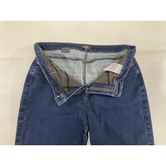 NYDJ Women’s Jeans Size 14 Blue Denim Straight Leg Lift Tuck Slimming Casual - Picture 5 of 11
